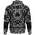 Viking Hoodie Valknut and Scandinavian Runes with Bandana Paisley Style RLT12 - Wonder Print Shop