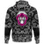 Viking Hoodie Valkyrie Pink Style with Bandana Paisley Style RLT12 - Wonder Print Shop