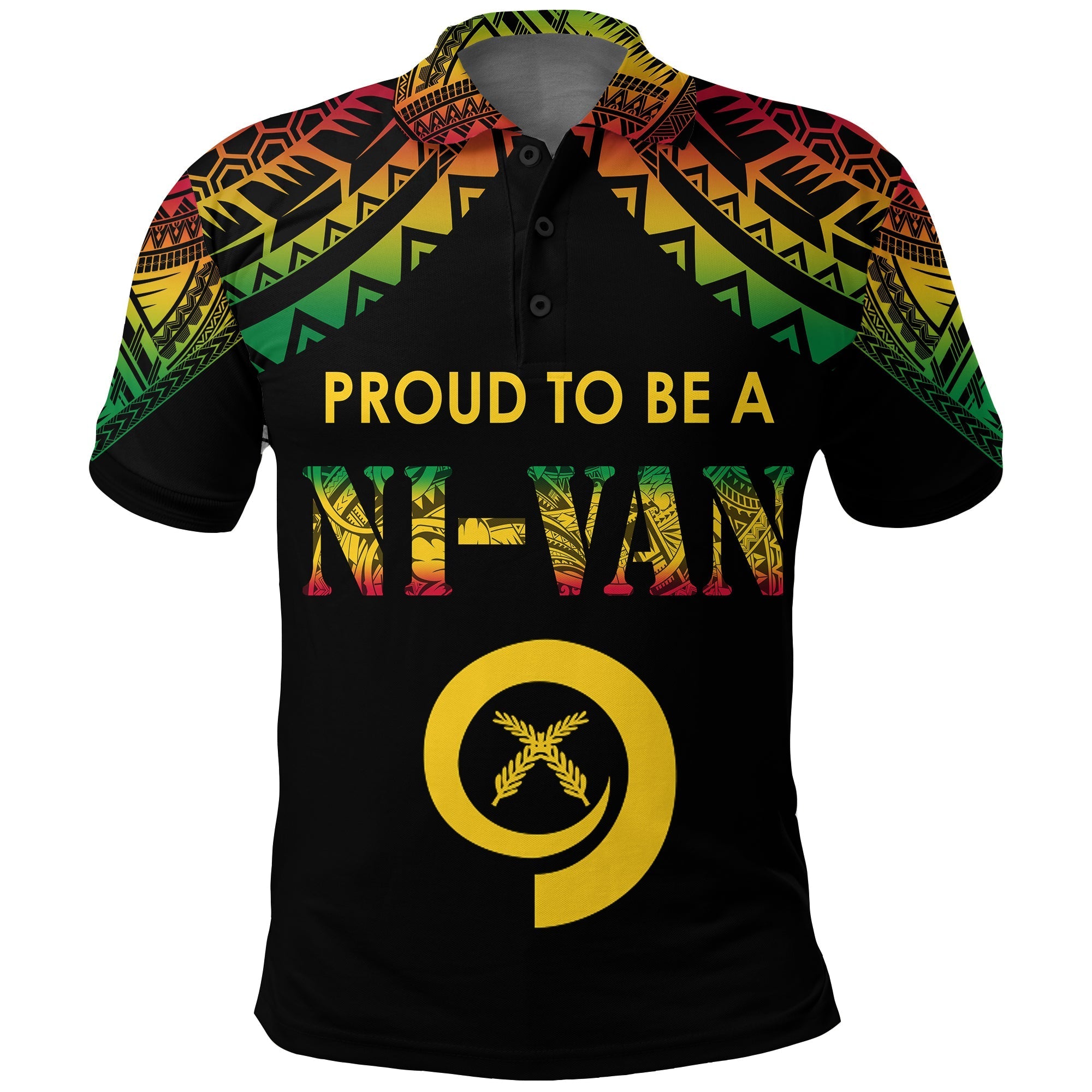 Custom Vanuatu Proud To Be A Ni Van Polynesian Pattern Polo Shirt - Wonder Print Shop