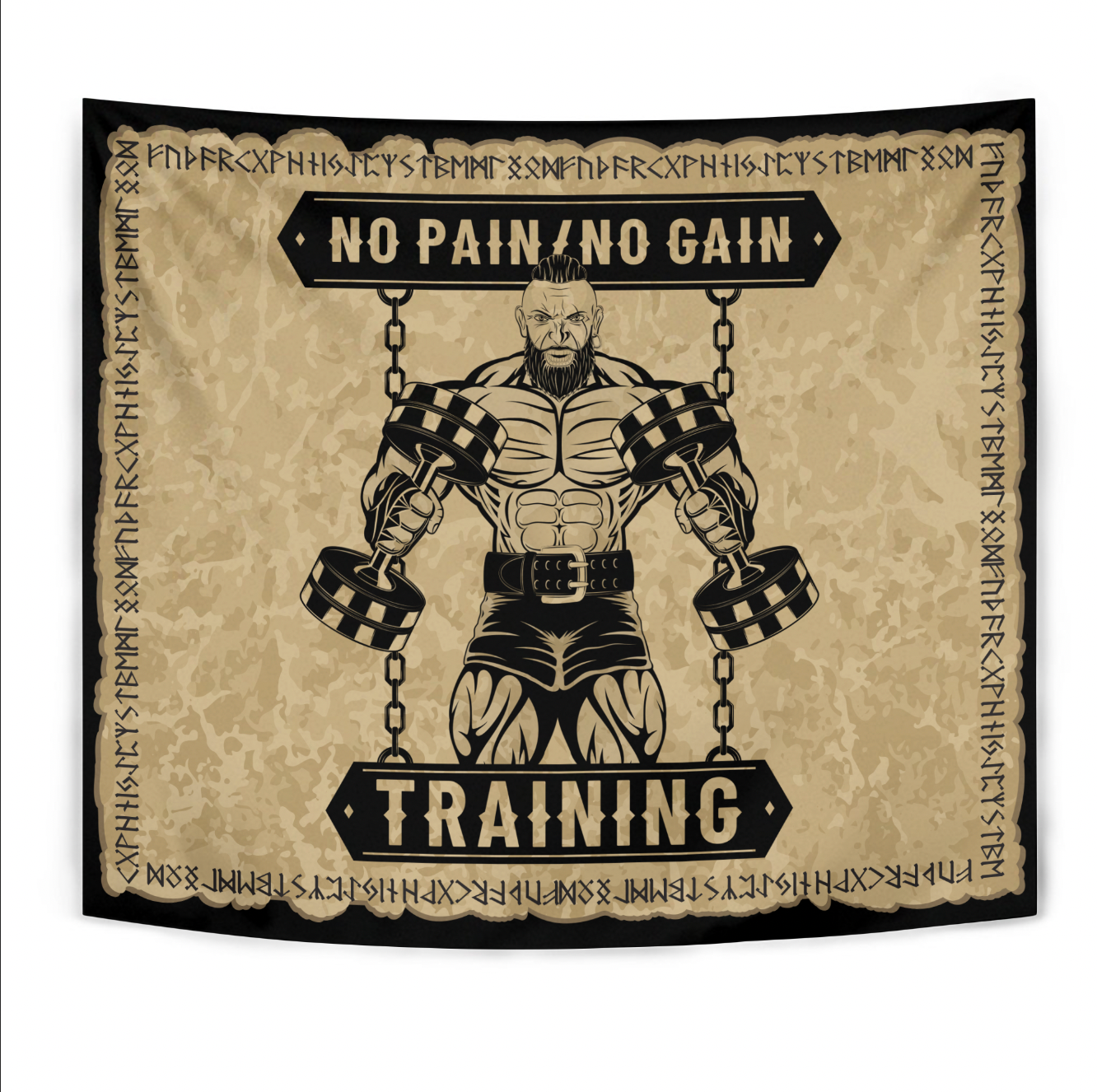 viking-tapestry-viking-no-pain-no-gain-training