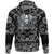 Viking Hoodie Vikings Head In Horned Helmet with Bandana Paisley Style RLT12 - Wonder Print Shop