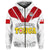 Mate Maa Tonga Rugby Hoodie Tongan Kupesi White Style - Wonder Print Shop