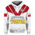 Custom Personalised Mate Maa Tonga Rugby Hoodie Tongan Kupesi White Style - Wonder Print Shop