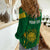 (Custom Personalised) South Africa Cricket Women Casual Shirt Proteas Champion LT13 - Wonder Print Shop