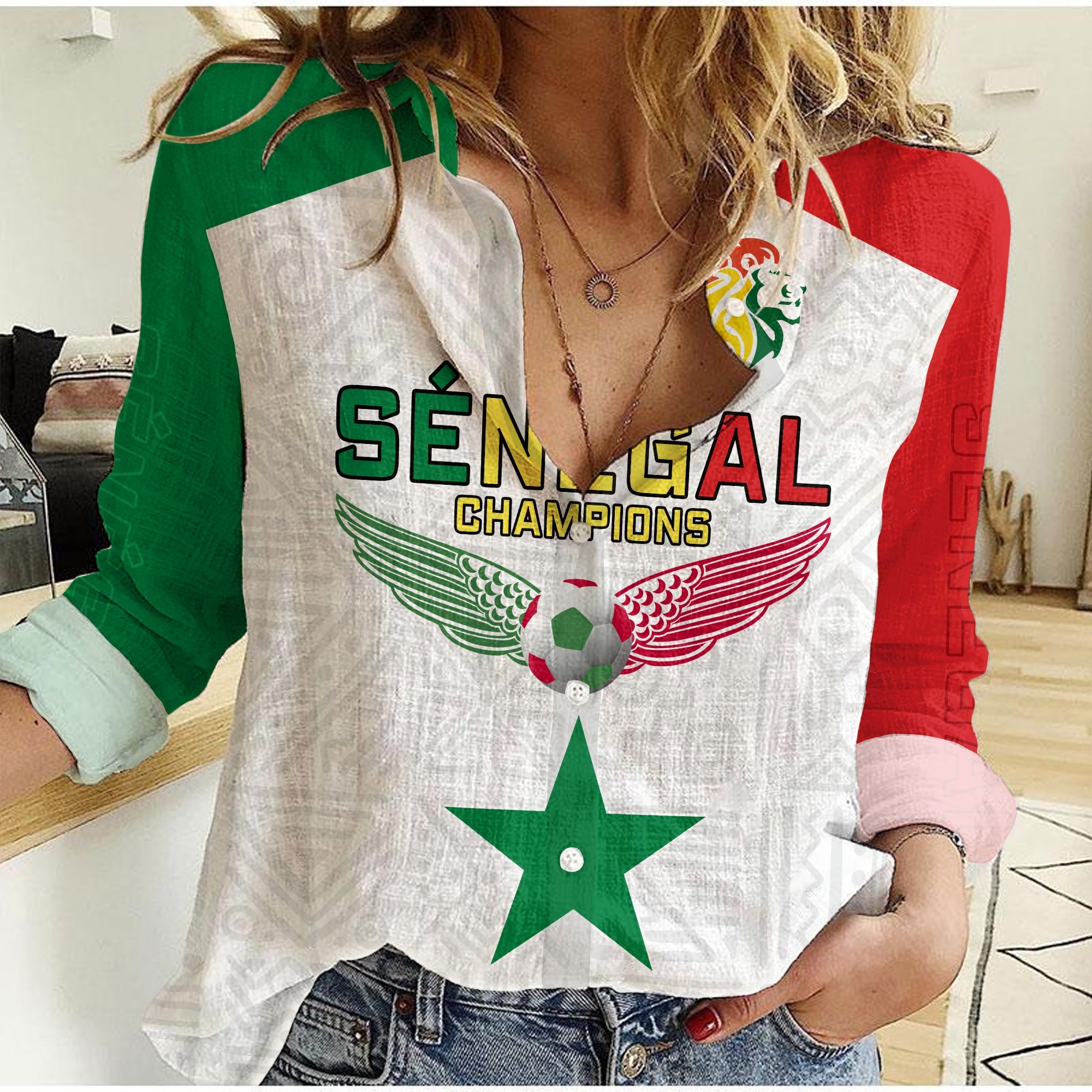 senegal-football-women-casual-shirt-lions-of-teranga-champions-soccer-wings-flying