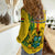 Ghana Women Casual Shirt Ghanan Coat Of Arms Mix Kente Pattern - Wonder Print Shop