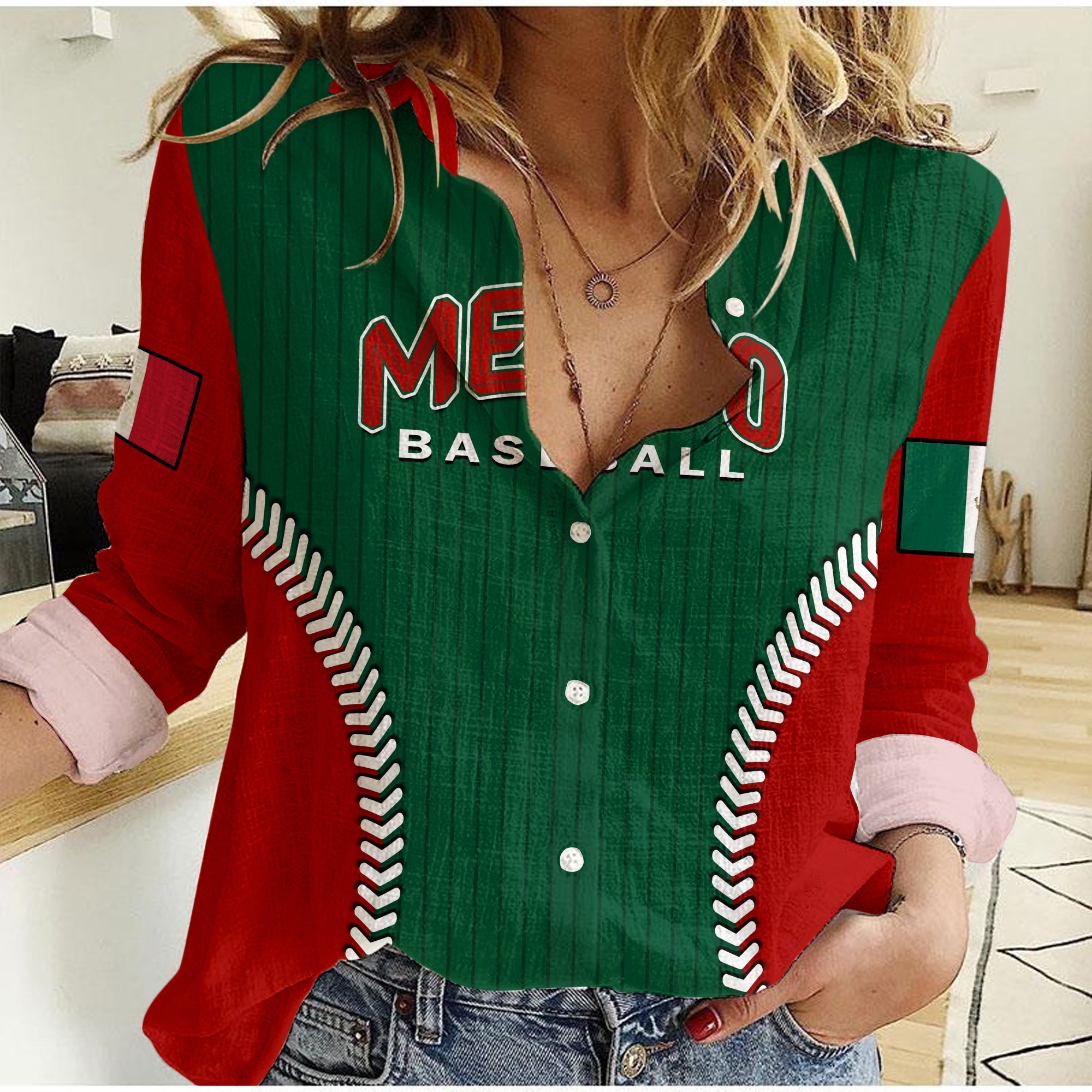 custom-text-and-number-mexico-women-casual-shirt-baseball-sporty-style