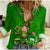 (Custom Personalised) Ireland Women Casual Shirt Saint Patricks Day Happy Leprechaun And Shamrock - Wonder Print Shop