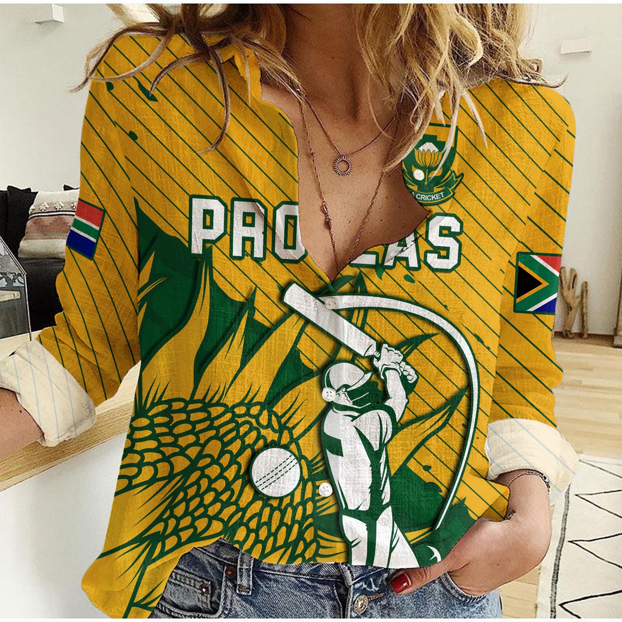 custom-text-and-number-south-africa-cricket-women-casual-shirt-go-proteas-unique-style