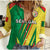 (Custom Text And Number) Senegal Football Women Casual Shirt Allez Les Lions Sporty Style - Wonder Print Shop