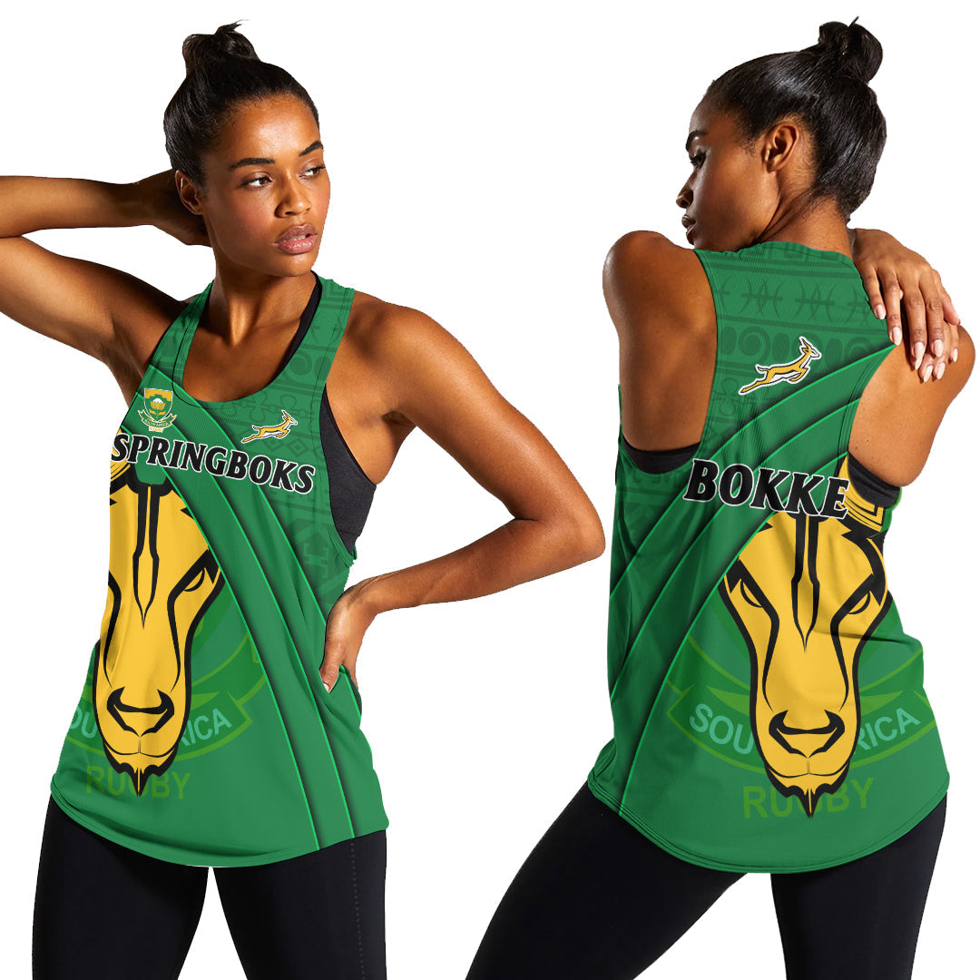 south-africa-rugby-women-racerback-tank-bokke-springbok-with-african-pattern-stronger-together