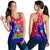 Haiti Women Racerback Tank Haiti Flag Dashiki Simple Style - Wonder Print Shop