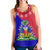 Haiti Women Racerback Tank Haiti Flag Dashiki Simple Style - Wonder Print Shop