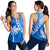 Fiji Rugby Sevens Women Racerback Tank Fijian 7s Tapa Polynesian Blue Ver.01 LT13 - Wonder Print Shop