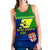 Custom Personalised Malampa Fiji Day Women Racerback Tank Vanuatu Polynesia mix Flowers LT13 - Wonder Print Shop