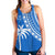 Fiji Rugby Sevens Women Racerback Tank Fijian 7s Tapa Polynesian Blue Ver.01 LT13 - Wonder Print Shop