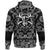 Viking Hoodie Warrior Head With Axe with Bandana Paisley Style RLT12 - Wonder Print Shop