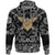 Viking Hoodie Warrior Head with Bandana Paisley Style RLT12 - Wonder Print Shop