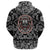 Viking Hoodie Warrior Helmet With Axes with Bandana Paisley Style RLT12 - Wonder Print Shop