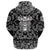 Viking Hoodie Warrior Skull with Bandana Paisley Style RLT12 - Wonder Print Shop