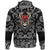 Viking Hoodie Warrior With Raven with Bandana Paisley Style RLT12 - Wonder Print Shop