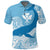 Custom Hawaii Kohola Humpback Whale Polo Shirt Cerulean - Wonder Print Shop