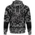 Viking Hoodie With War Hammer Medieval Warrior with Bandana Paisley Style RLT12 - Wonder Print Shop