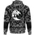 Viking Hoodie Wolf and Ravens with Bandana Paisley Style RLT12 - Wonder Print Shop