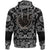 Viking Hoodie Wolf Fenrir To Old Norse Mythology On White with Bandana Paisley Style RLT12 - Wonder Print Shop