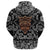 Viking Hoodie Wolf Warrior with Bandana Paisley Style RLT12 - Wonder Print Shop