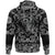 Viking Hoodie Wolf and Moon with Bandana Paisley Style RLT12 - Wonder Print Shop