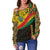 Ghana Off Shoulder Sweater LT6 - Wonder Print Shop