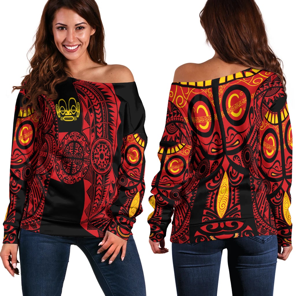 marquesas-islands-women-off-shoulder-marquesan-tattoo-original-style-red