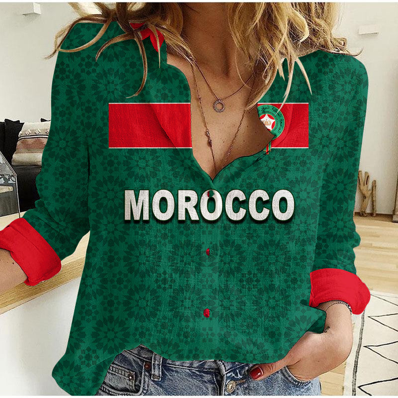 custom-personalised-and-number-morocco-soccer-casual-shirt-world-cup-champions-green-style