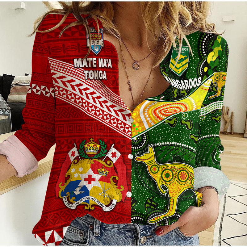 custom-personalised-mate-maa-tonga-ngatu-and-australia-kangaroos-aboriginal-woman-casual-shirt-rugby-together