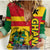 Ghana Football Flag Color Mixed Kente Pattern Women Casual Shirt - Wonder Print Shop