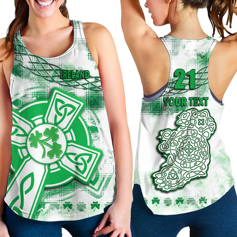 custom-personalised-and-number-ireland-cross-cricket-team-women-racerback-tank-celtic-irish-green-pattern-unique