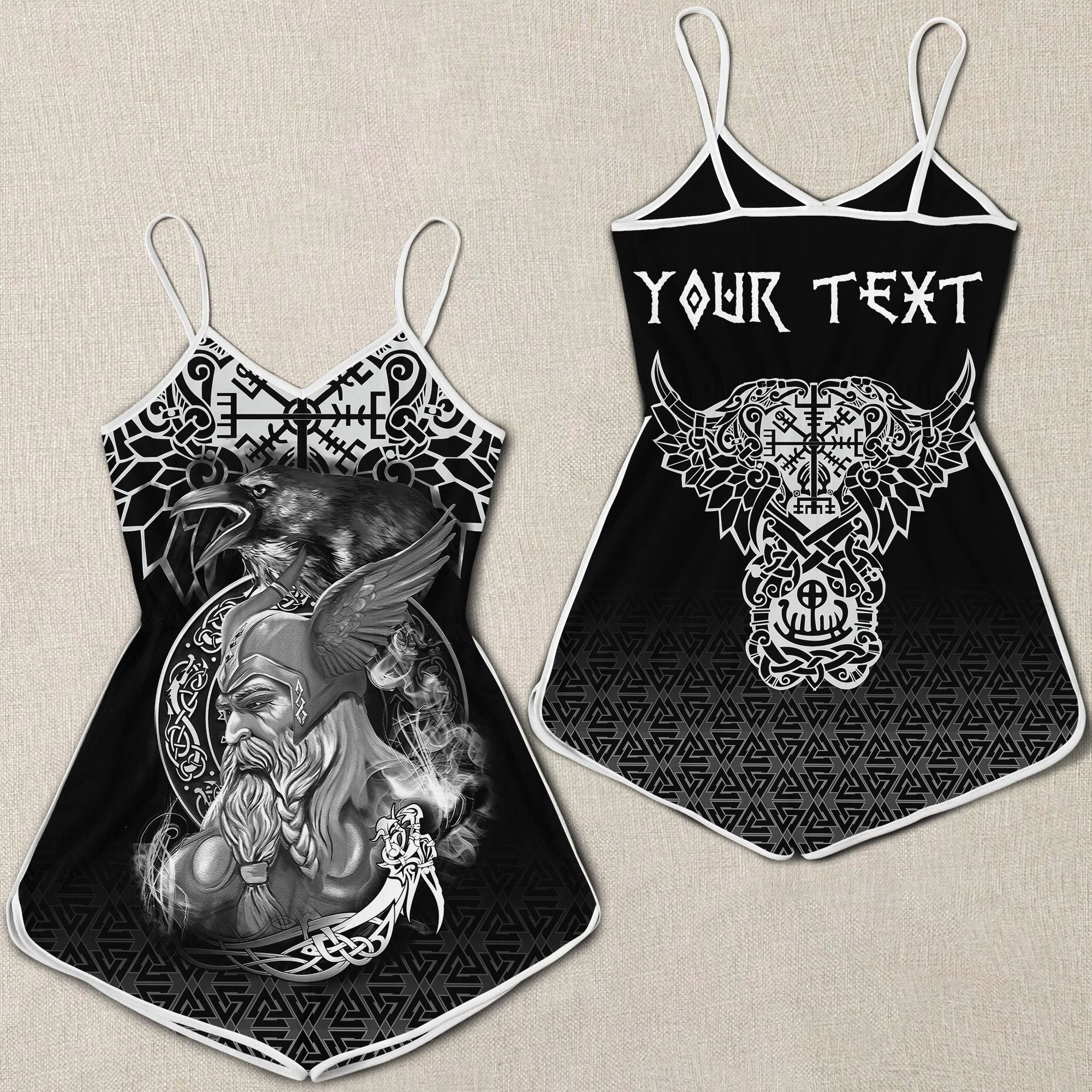 custom-viking-women-rompers-odin-and-raven-tattoo