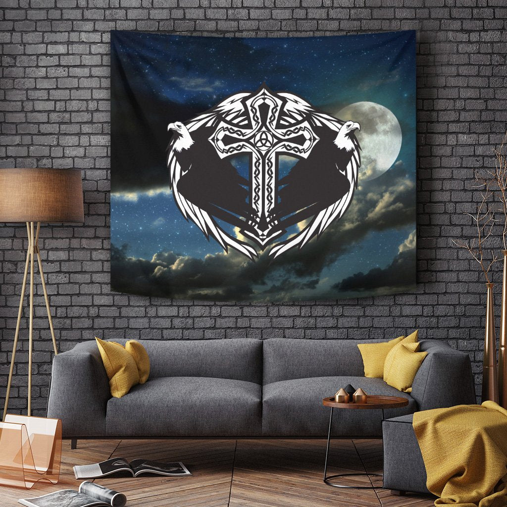 viking-tapestry-eagles-of-viking-and-moon