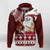 Tropical Christmas Tanned Santa Claus Hawaii Zip Up Hoodie - Wonder Print Shop