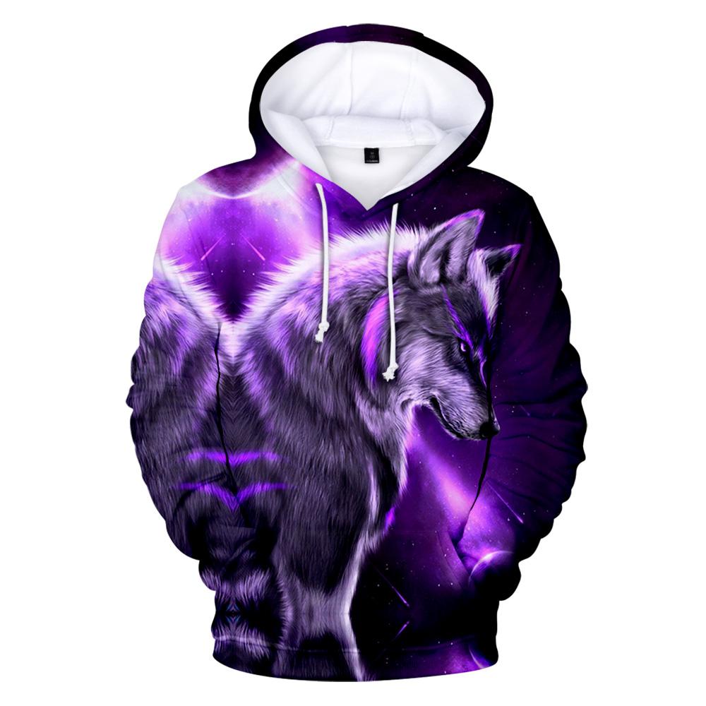 Wolf Purple Native American All Over Hoodie LT10 - Wonder Print Shop