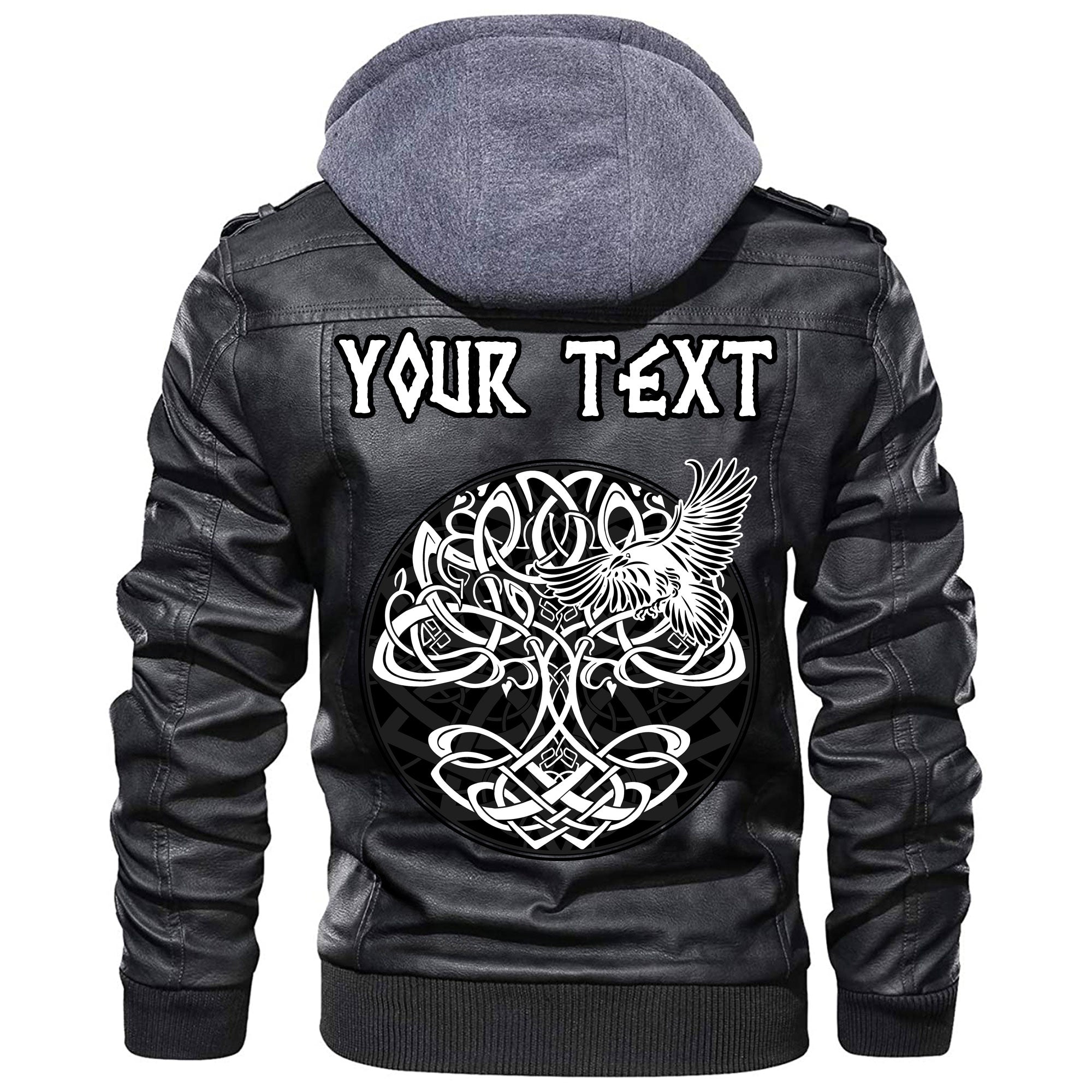 (Custom) Wonder Print Shop - Yggdrasil Tree of Life Leather Jacket RLT12 - Wonder Print Shop