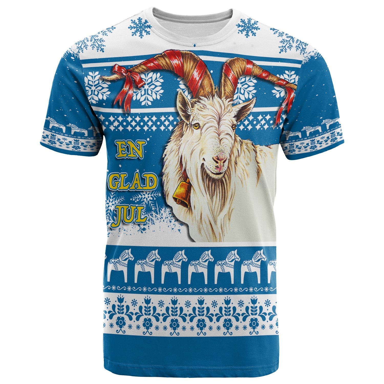 sweden-blue-yule-goat-dala-horse-christmas-pattern-t-shirt