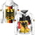 Custom Germany Hoodie Grunge Deutschland Map and Coat Of Arms LT13 - Wonder Print Shop