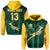 Custom South Africa Rugby Hoodie Springboks King Protea Go Bokke LT13 - Wonder Print Shop