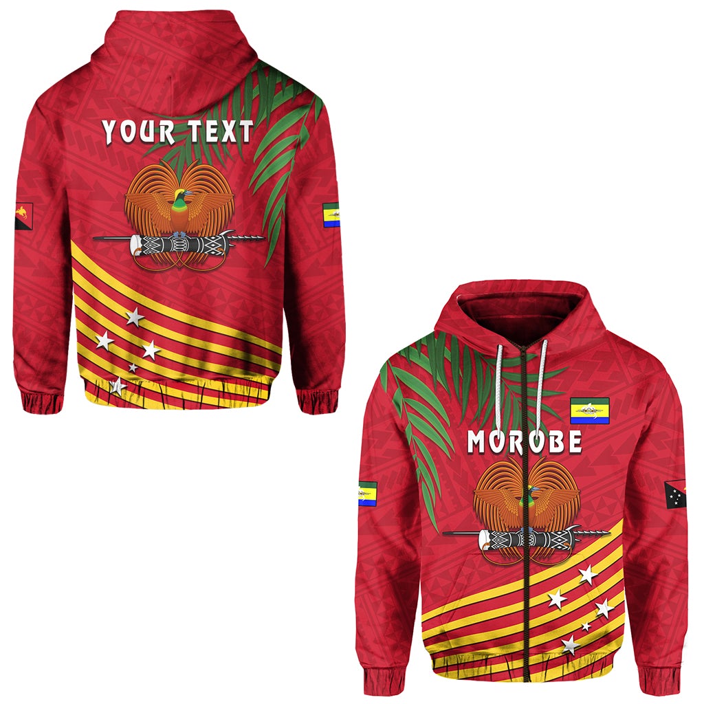 Custom Morobe Province Zip Hoodie Coconut PNG LT13 - Wonder Print Shop