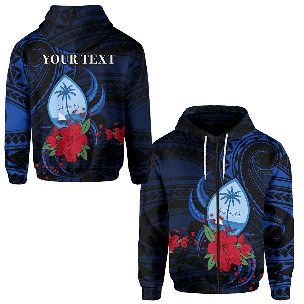 custom-personalised-guam-zip-hoodie-polynesian-flowers