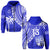 Custom Text and Number Fiji Rugby Sevens Hoodie Fijian 7s Tapa Polynesian Blue Ver.02 LT13 - Wonder Print Shop