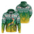 South Africa Rugby Christmas Custom Zip Hoodie Proud Springboks LT13 - Wonder Print Shop