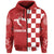 Croatia Checkerboard Hoodie Croatia Flag with Eagle - Wonder Print Shop